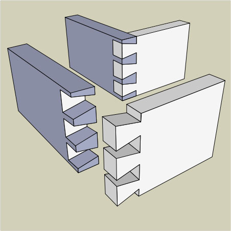 Dovetail and joint