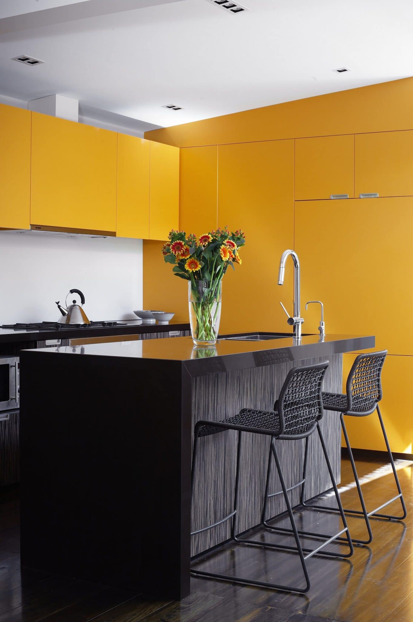 yellow kitchen