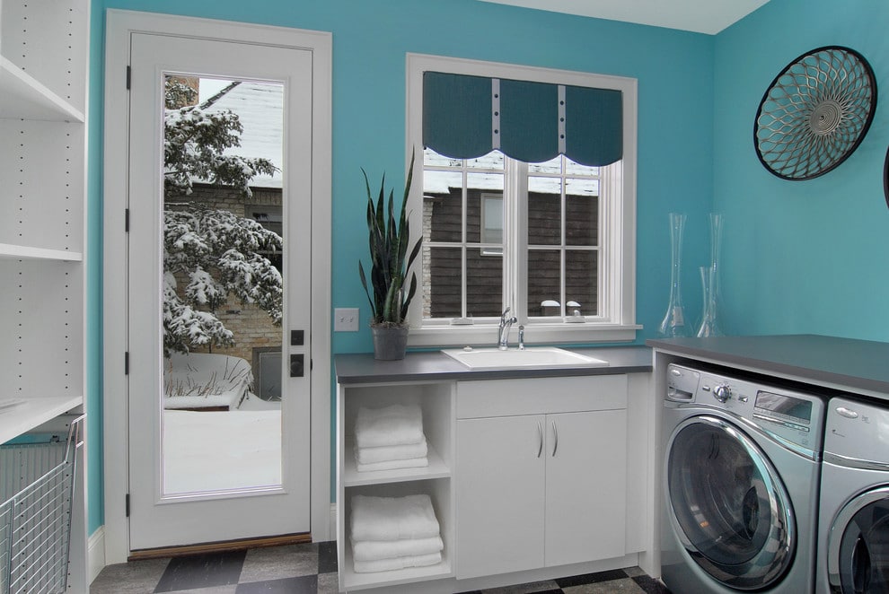 colorful-blue-laundry-room