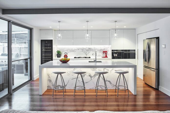 Gorgeous under cabinet lighting for the kitchen