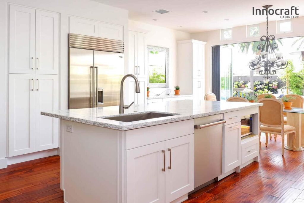 budget kitchen ideas- white shaker kitchen