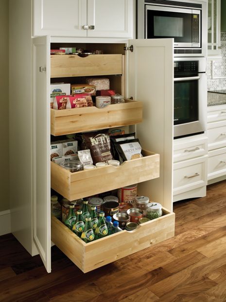 kitchen organization roll-out tray