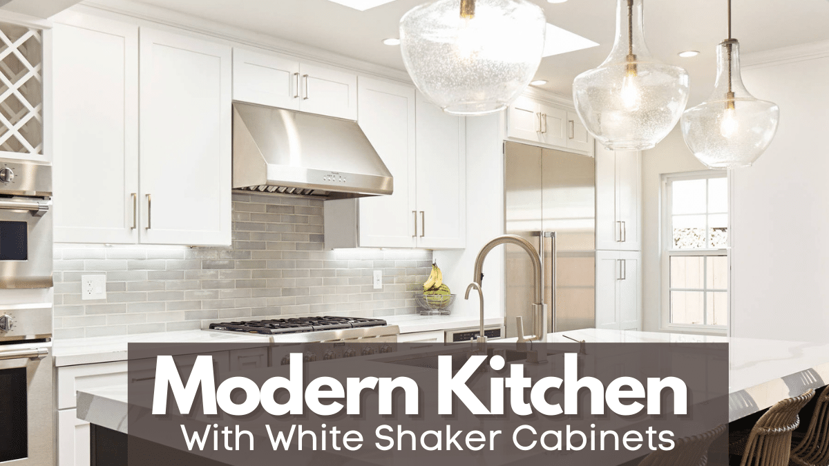 modern kitchen design ideas with white shaker cabinets