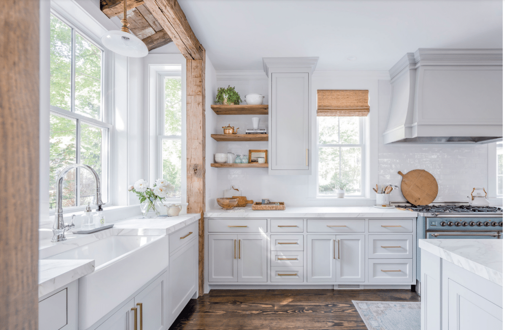 COZY MODERN FARMHOUSE KITCHEN DECORATE WITH ME, DIY KITCHEN MAKEOVER