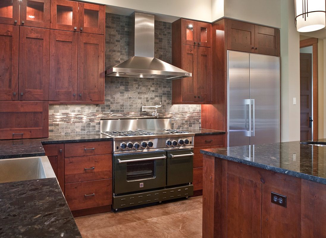 transitional kitchen