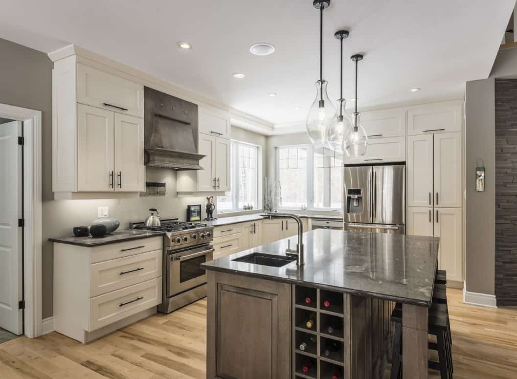 transitional kitchen