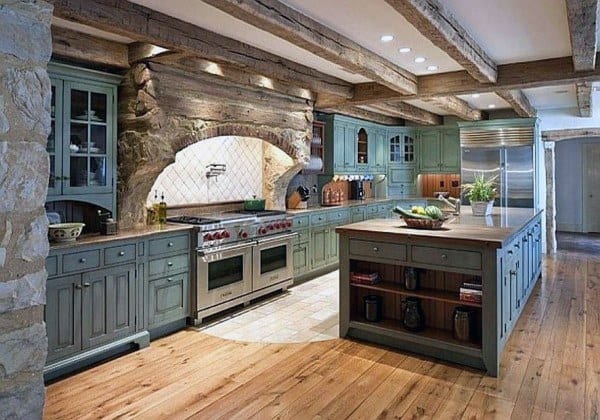 Ideas for a Rustic Style Kitchen and Cabinets Design