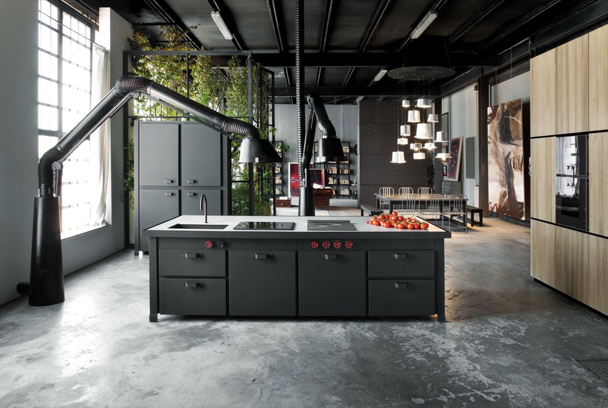 Industrial-Style Kitchen