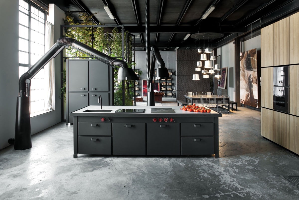 Industrial-Style Kitchen