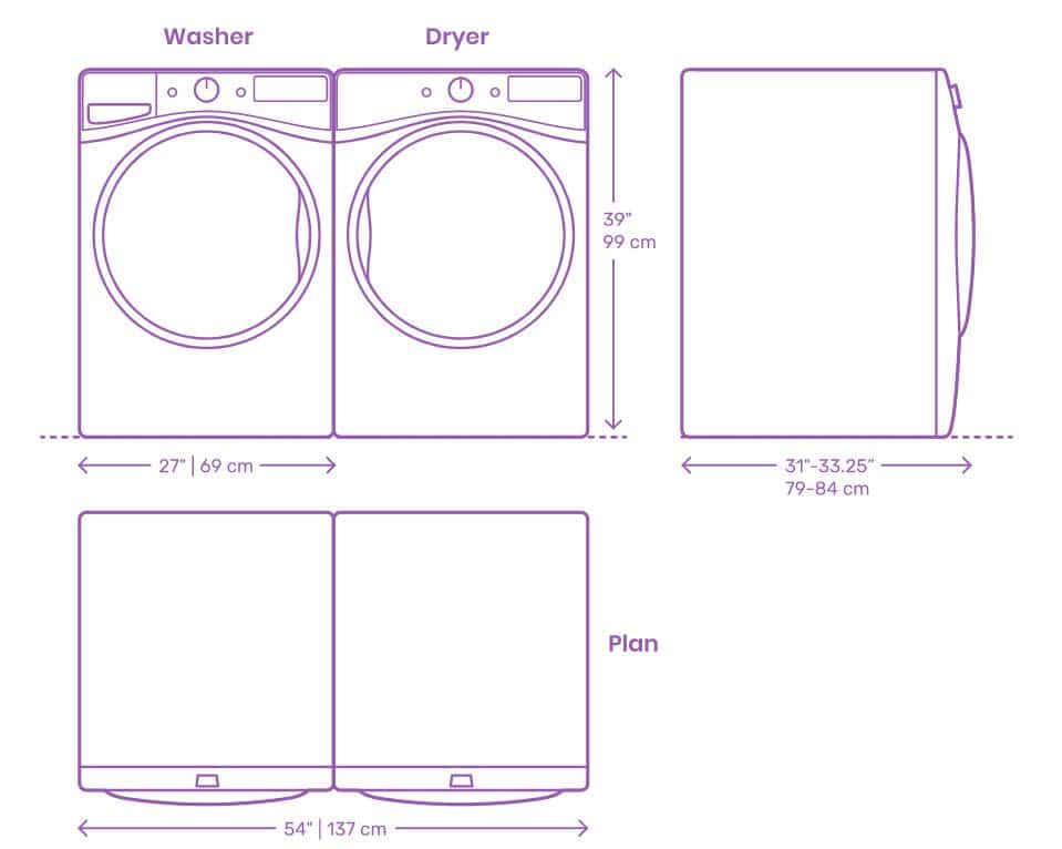 LAUNDRY ROOM FRONT LOAD WASHER DRYER