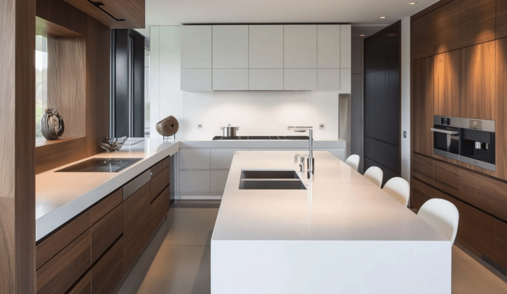 seamless kitchen design with smart cooktops by decorilla