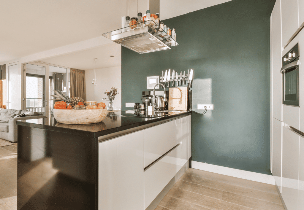 flat panel kitchen cabinets in light colors