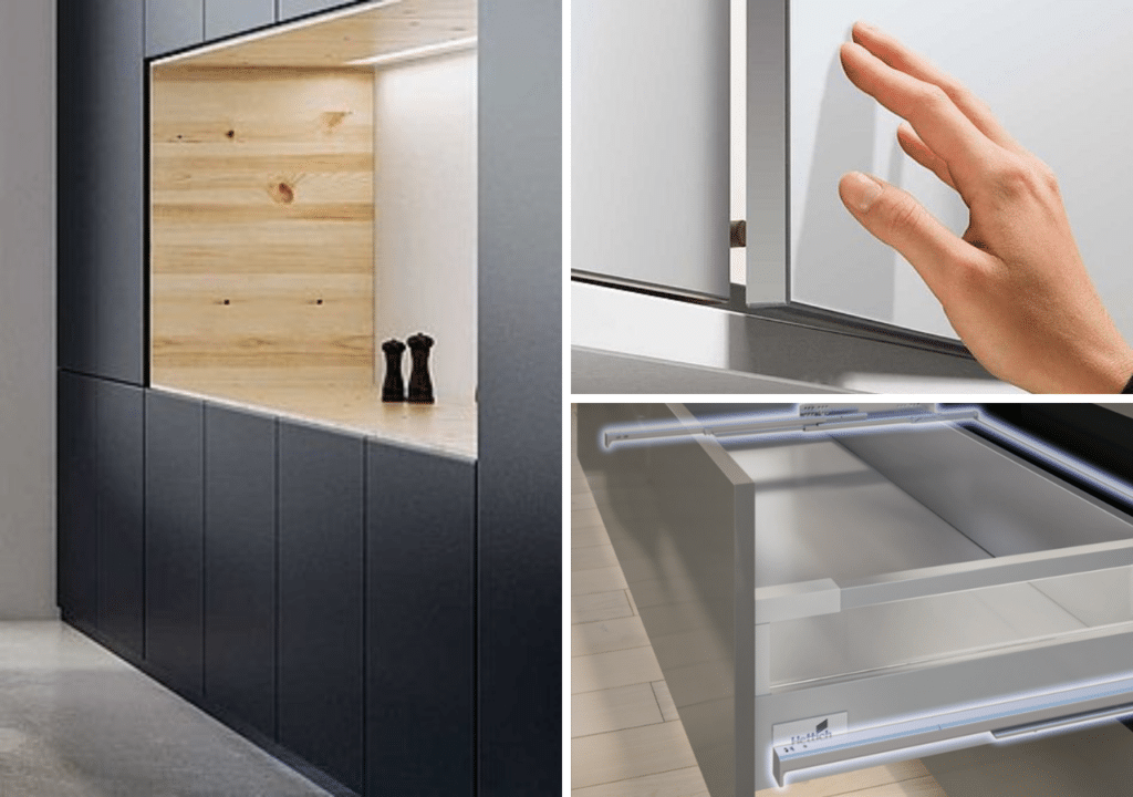 push to open kitchen cabinet door solutions