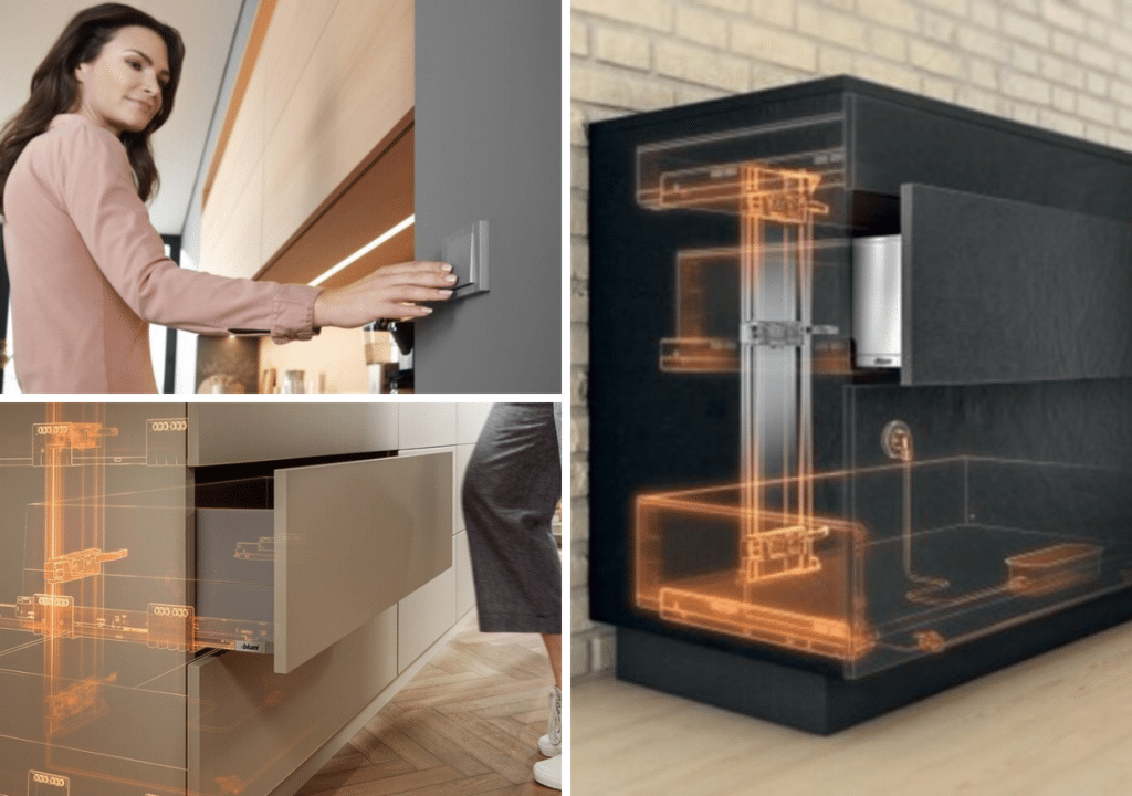 blum servo drive handleless cabinet solutions