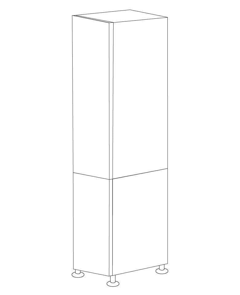 Lacquer White 15x84 Pantry Cabinet - RTA
