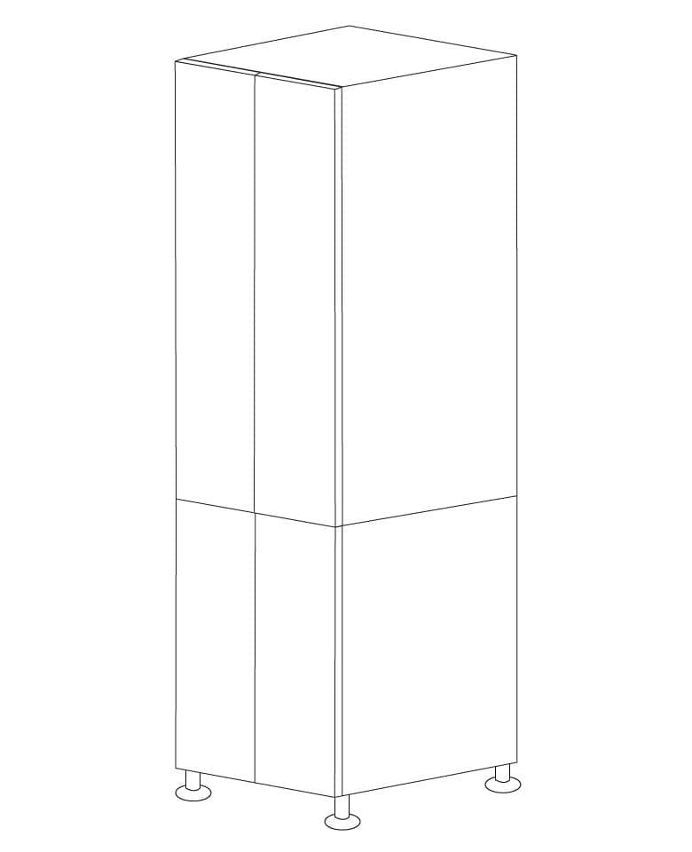 Lacquer White 30x84 Pantry Cabinet - RTA