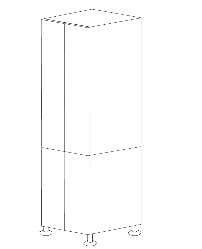 Lacquer White 30x96 Pantry Cabinet - RTA