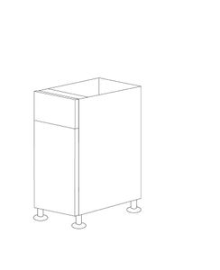Glossy White 18" Base Cabinet 1 Door & 1 Drawer - RTA