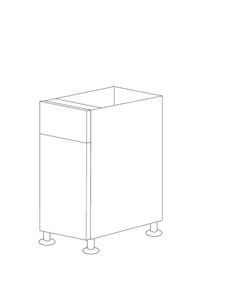 Glossy White 21" Base Cabinet 1 Door & 1 Drawer - RTA
