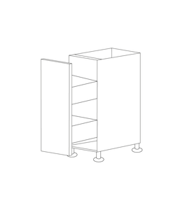 Glossy Gray 9" Spice Drawer Base Cabinets - RTA