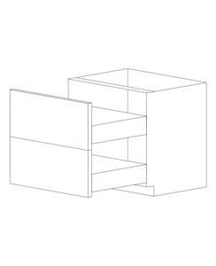 Piano Paint White Gloss 36" Two Drawer Base Cabinet - RTA