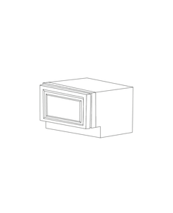 Malibu Ash Taupe 30" Oven Base Cabinet - Assembled