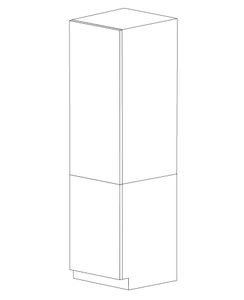High Gloss Deep Blue 24x96 Pantry Cabinet - Single Door - Assembled