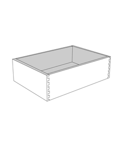 Irvine White Shaker 33" Roll Out Tray with Dovetail Drawer Box - RTA