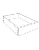 Irvine White Shaker 30" Roll Out Tray with Dovetail Drawer Box - Assembled