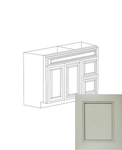 Romona Modern Gray 42" Vanity Cabinet with Drawers on Right - Assembled