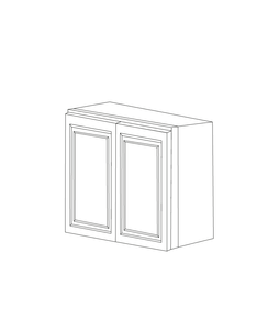 Romona Modern Gray 24x30 Wall Cabinet - Assembled