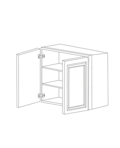 Romona Modern Gray 27x30 Wall Cabinet - Assembled