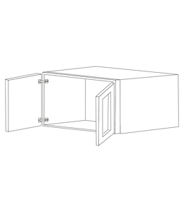 Malibu White Shaker 30x12x24 Wall Cabinet - Assembled