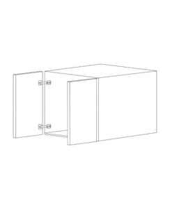 Matte Black 30x15 Wall Cabinet - Assembled