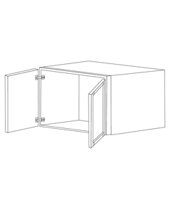 Fresno Grey Shaker 30x18x12 Wall Cabinet - Assembled