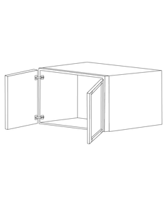 Fresno Grey Shaker 30x24x12 Wall Cabinet - Assembled