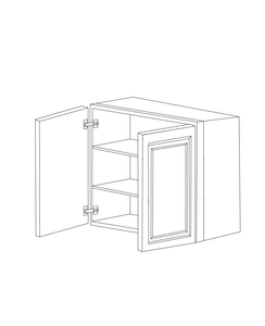Romona Modern Gray 30x30 Wall Cabinet - Assembled