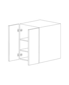 Dark Wood 30x36 Wall Cabinet - Assembled