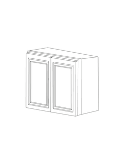 Romona Modern Gray 33x30 Wall Cabinet - Assembled