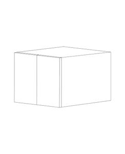 Glossy White 36x12x24 Wall Cabinet - Assembled