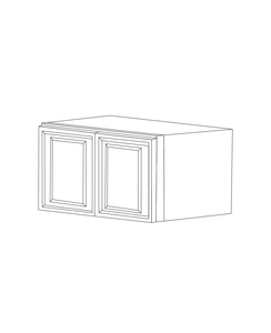 Romona Modern Gray 36x15x12 Wall Cabinet - Assembled