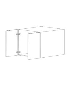 Glossy White 36x15 Wall Cabinet - Assembled