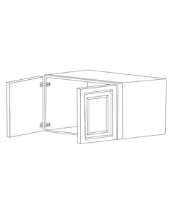 Romona Modern Gray 36x18x12 Wall Cabinet - Assembled