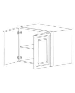 Romona Modern Gray 36x21x12 Wall Cabinet - Assembled