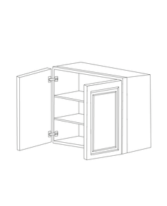 Romona Modern Gray 36x30 Wall Cabinet - Assembled