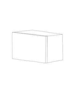 Piano Paint White Gloss 30x15 Horizontal Lift Up Wall Cabinet - Assembled