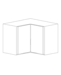Piano Paint White Gloss 24x36 Straight Corner Wall Cabinet - Assembled