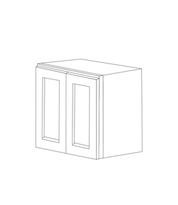 Malibu White Shaker 30x42 Pantry/Oven Cabinet Top Part - Assembled