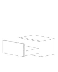 Bella 30" Oven Base Cabinet - 12" Drawer - White Melamine Box - Assembled