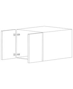 Lucca 30x12x24 Wall Cabinet - White Melamine Box - Assembled